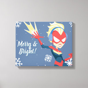 Avengers Seasonal Captain Marvel Canvas Print