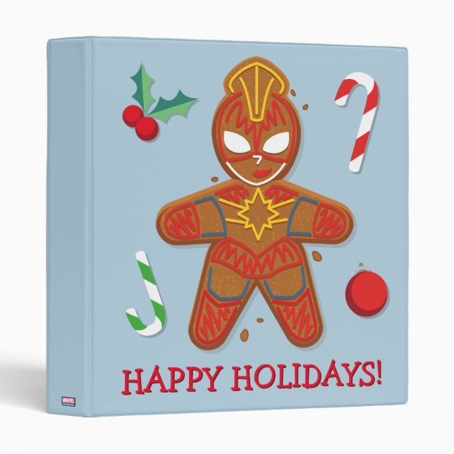 Avengers Seasonal | Captain Marvel Cookie Binder (Front/Spine)