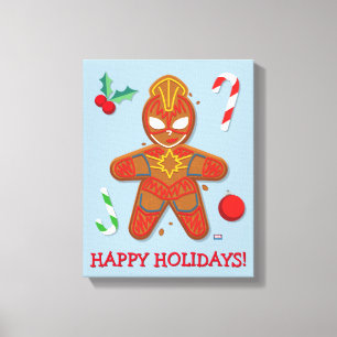 Avengers Seasonal   Captain Marvel Cookie Canvas Print