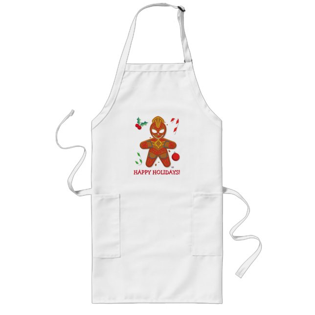 Avengers Seasonal | Captain Marvel Cookie Long Apron (Front)