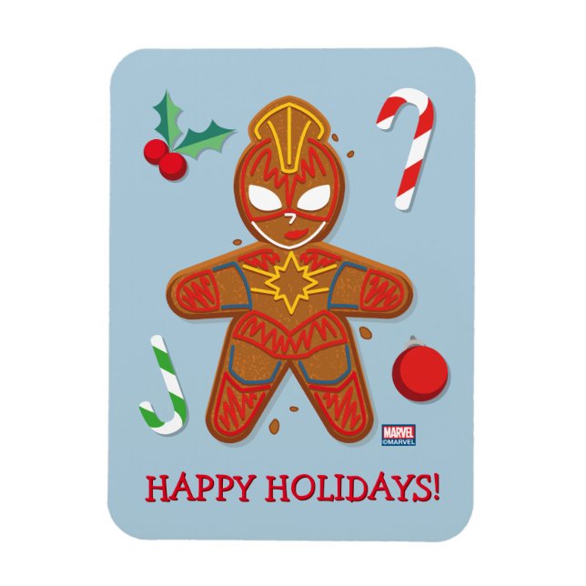 Avengers Seasonal | Captain Marvel Cookie Magnet (Vertical)