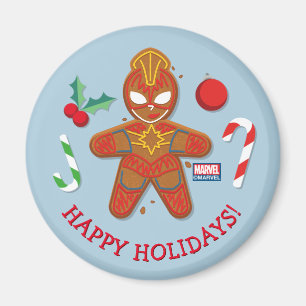 Avengers Seasonal Captain Marvel Cookie Magnet