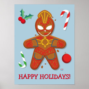 Avengers Seasonal   Captain Marvel Cookie Poster