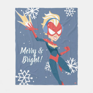 Avengers Seasonal   Captain Marvel Fleece Blanket