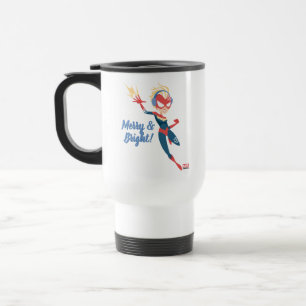 Avengers Seasonal   Captain Marvel Travel Mug