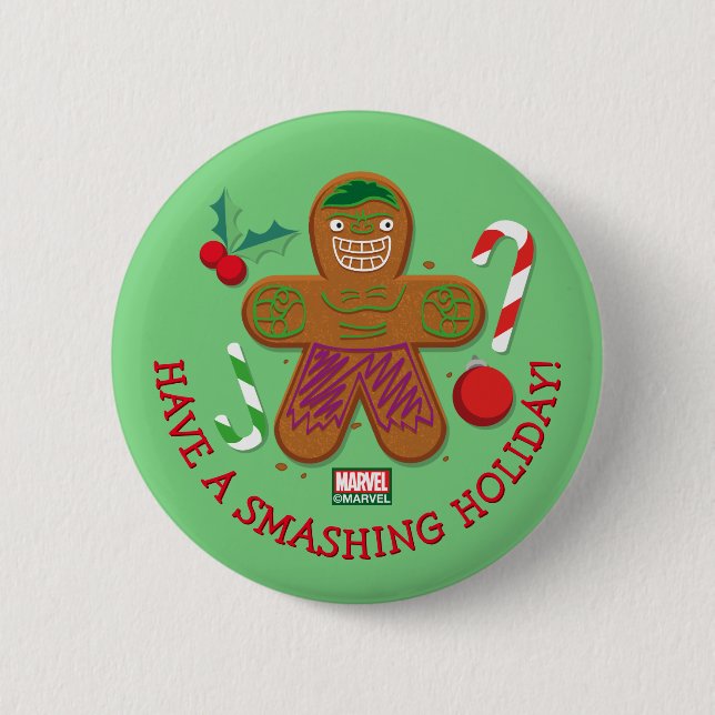 Avengers Seasonal | Hulk Cookie 2 Inch Round Button (Front)