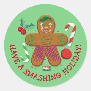 Avengers Seasonal   Hulk Cookie Classic Round Sticker