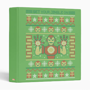 Avengers Seasonal Iron Man "Get Your Jingle On" Binder