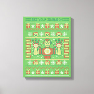 Avengers Seasonal   Iron Man "Get Your Jingle On" Canvas Print