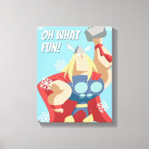 Avengers Seasonal Thor Canvas Print