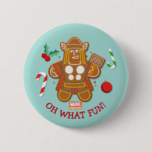 Avengers Seasonal   Thor Cookie 2 Inch Round Button