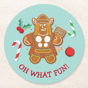 Avengers Seasonal Thor Cookie Round Paper Coaster