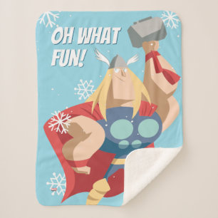 Avengers Seasonal   Thor Sherpa Blanket