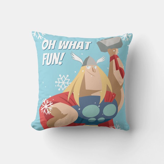 Avengers Seasonal | Thor Throw Pillow (Front)