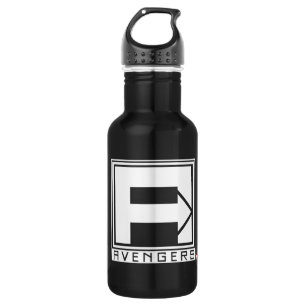 Avengers   Square Blocked Avengers Logo 532 Ml Water Bottle