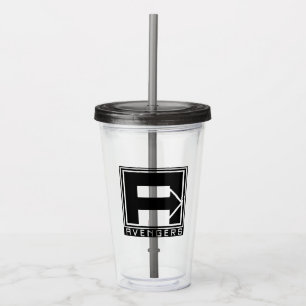 Avengers   Square Blocked Avengers Logo Acrylic Tumbler