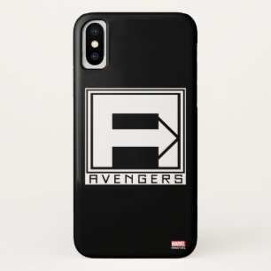 Avengers   Square Blocked Avengers Logo Case-Mate iPhone Case