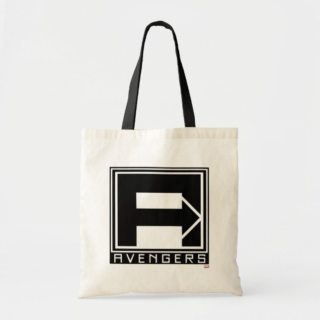Avengers | Square Blocked Avengers Logo Tote Bag (Front)