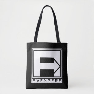 Avengers   Square Blocked Avengers Logo Tote Bag
