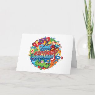 Avengers Super Hero Birthday Card