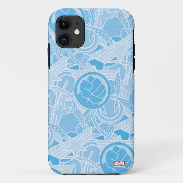 Avengers Symbols Pattern Case-Mate iPhone Case (Back)