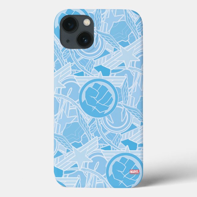 Avengers Symbols Pattern Case-Mate iPhone Case (Back)