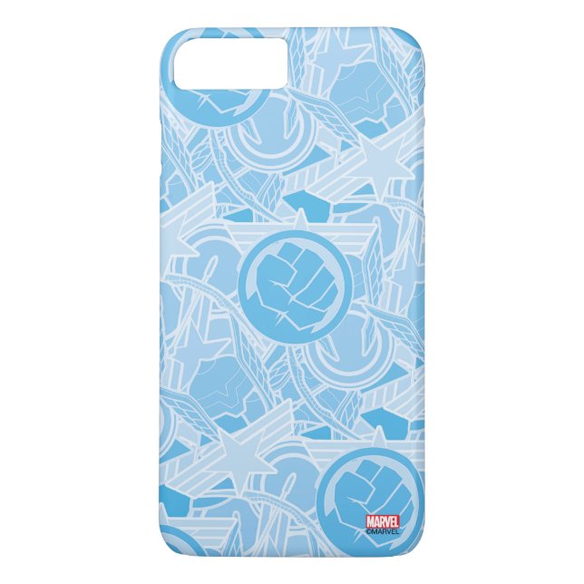 Avengers Symbols Pattern Case-Mate iPhone Case (Back)