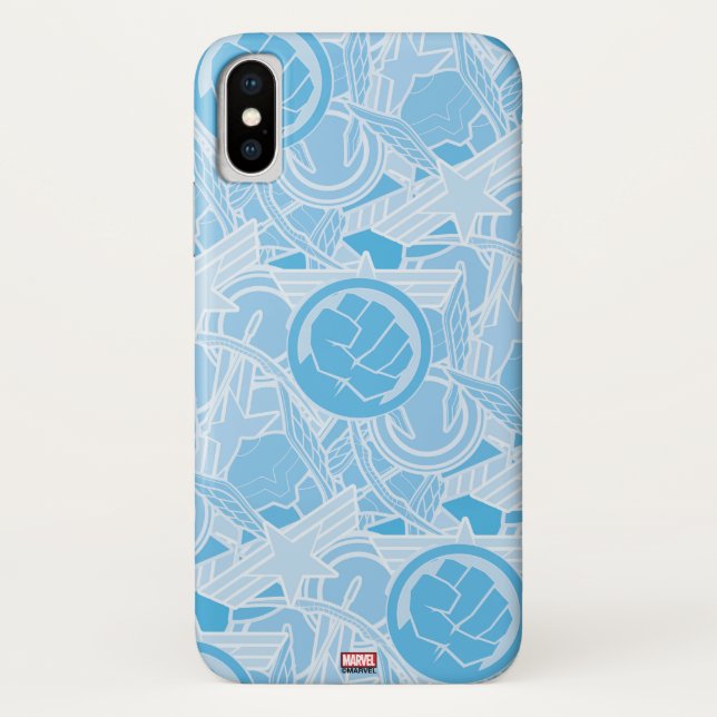 Avengers Symbols Pattern Case-Mate iPhone Case (Back)