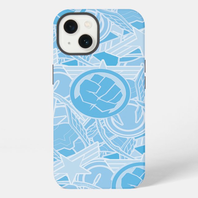 Avengers Symbols Pattern iPhone Case (Back)