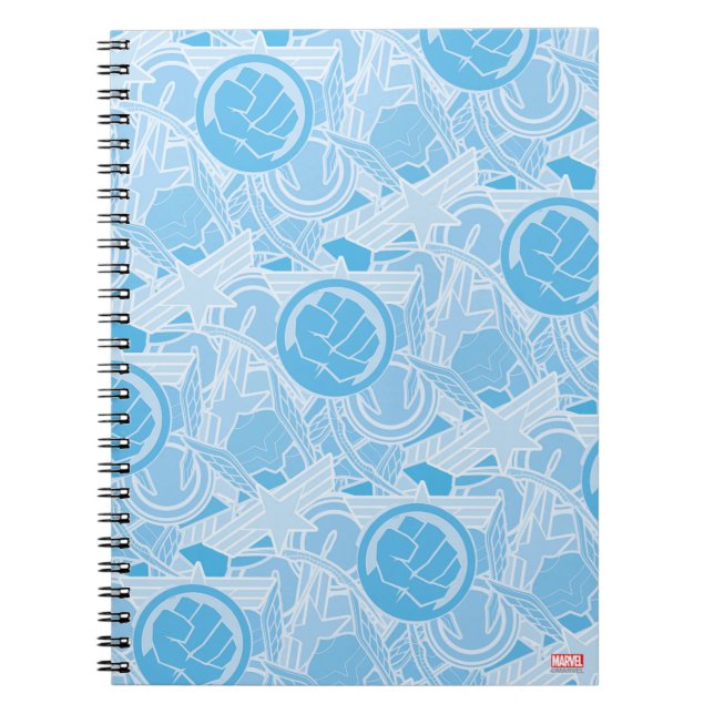 Avengers Symbols Pattern Notebook (Front)