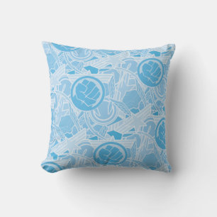 Avengers Symbols Pattern Throw Pillow