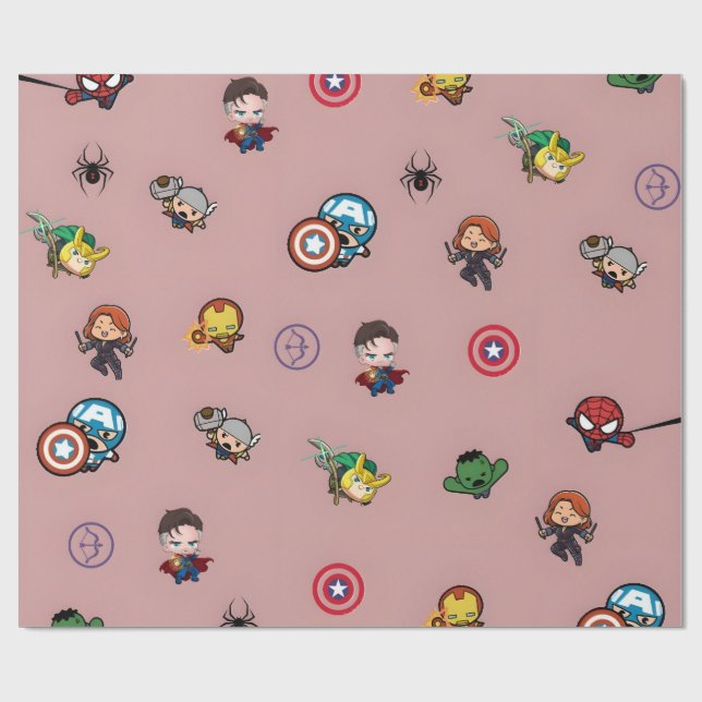  Avengers Themed Wrapping Paper | Marvel Superhero (Flat)