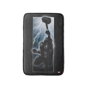 Avengers Thor Character Silhouette Bath Mat