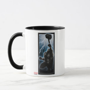 Avengers Thor Character Silhouette Mug
