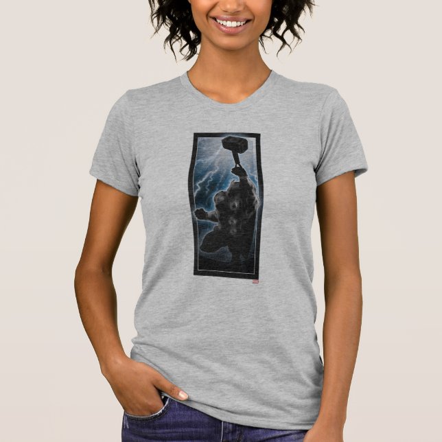 Avengers Thor Character Silhouette T-Shirt (Front)