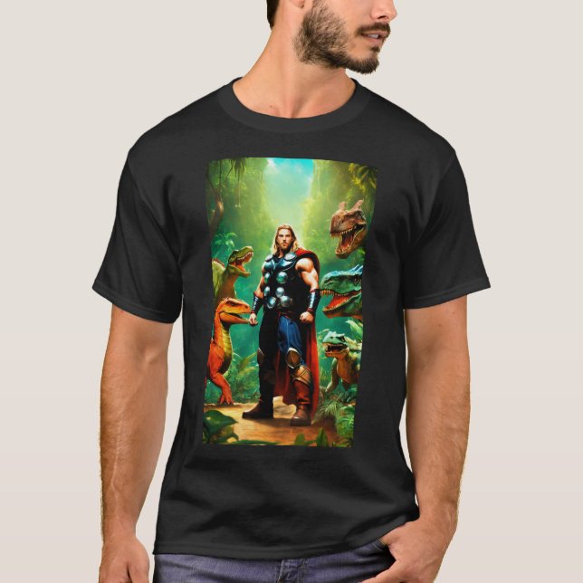 Avengers Unite : Bataille dans la forêt T-shirt (Devant)