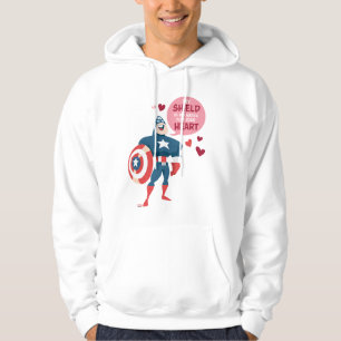 Avengers Valentine's Day   Captain America Shield Hoodie