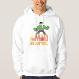 Avengers Valentine's Day   Hulk Mad About You Hoodie