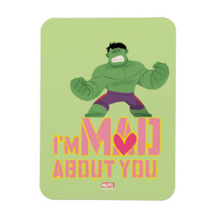 Avengers Valentine's Day Hulk Mad About You Magnet