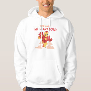 Avengers Valentine's Day   Iron Man Heart Soar Hoodie