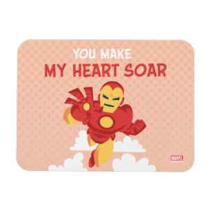 Avengers Valentine's Day Iron Man Heart Soar Magnet