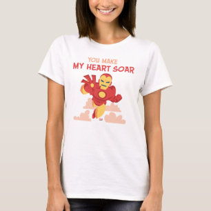 Avengers Valentine's Day   Iron Man Heart Soar T-Shirt