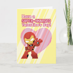 Avengers Valentine's Day Iron Man Super-Charged Card