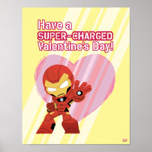 Avengers Valentine's Day   Iron Man Super-Charged Poster