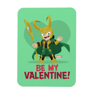Avengers Valentine's Day Loki - Be My Valentine Magnet