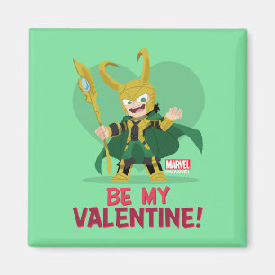 Avengers Valentine's Day Loki - Be My Valentine Magnet