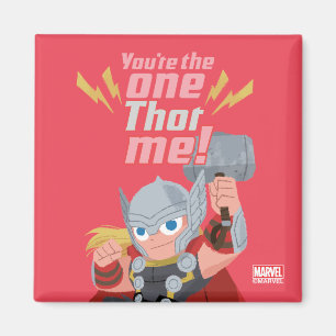 Avengers Valentine's Day You're The One Thor Me Magnet