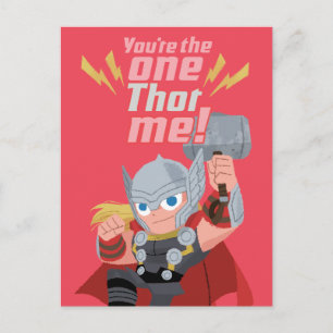 Avengers Valentine's Day   You're The One Thor Me Postcard