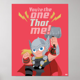 Avengers Valentine's Day   You're The One Thor Me Poster