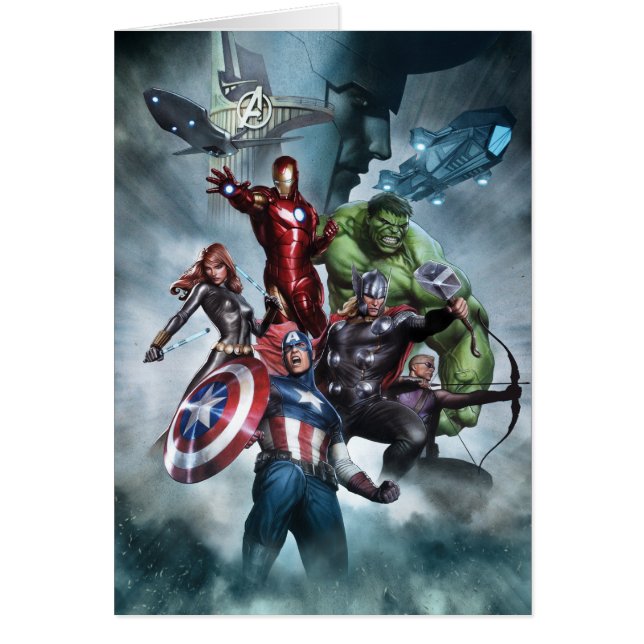 Avengers Versus Loki Drawing (Front)